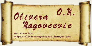 Olivera Magovčević vizit kartica